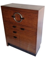 American Art Deco Gilbert Rohde East Indian Laurel Drop Front Desk # 3425